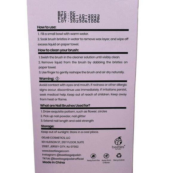 Beetles Nail Art Design Brushes Set - Picture 4 of 7